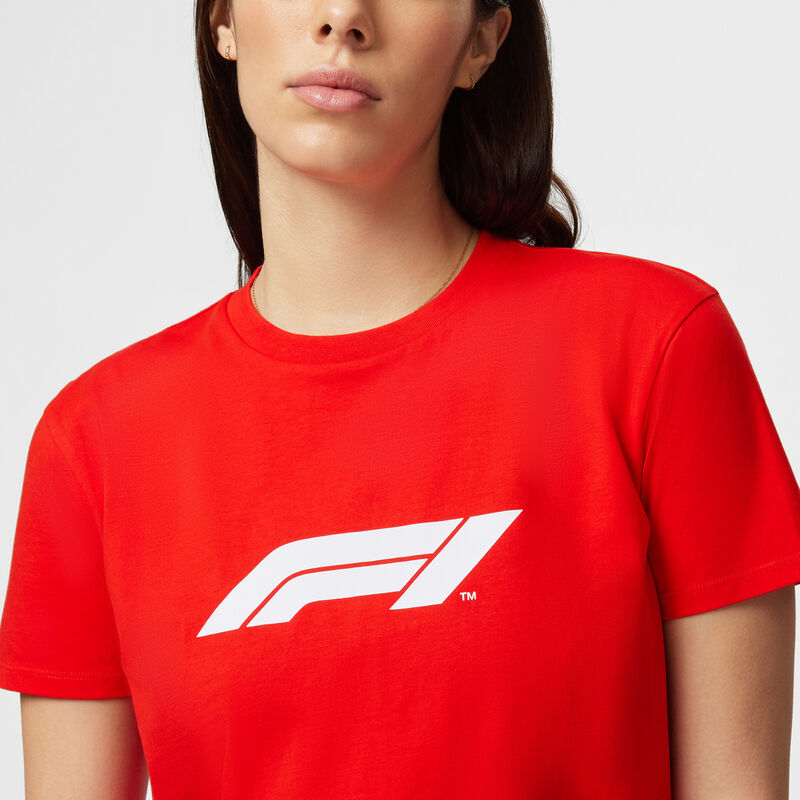 F1 FW WOMENS LOGO TEE - red